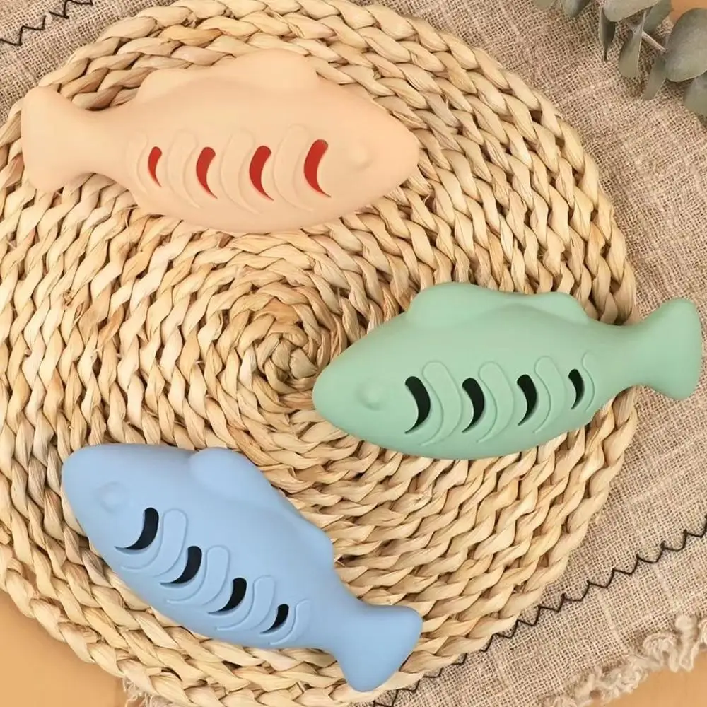 Interactive Cat Toy Food Dispenser For Indoor Cats Blue Treat &Amp; Catnip Stuffer Engaging Silicone Fish Chew Toy Dental Care Interactive Cat Toy Food Dispenser For Indoor Cats Blue Treat &Amp; Catnip Stuffer Engaging Silicone Fish Chew Toy Dental Care - Image 6