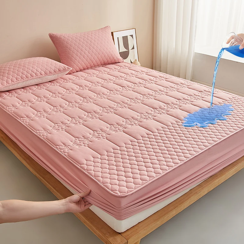 Waterproof Quilted Mattress Protector - Waterproof Fitted Sheet , Jacquard Style Mattress Cover, Antibacterial, Hypoallergenic Waterproof Quilted Mattress Protector - Waterproof Fitted Sheet , Jacquard Style Mattress Cover, Antibacterial, Hypoallergenic - Image 12