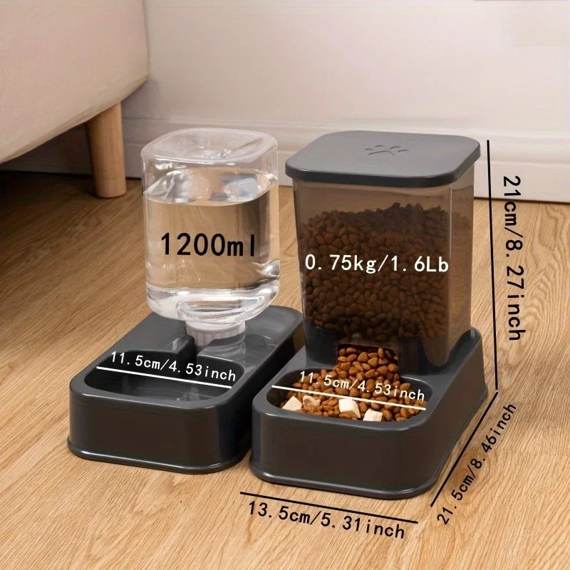 Automatic Cat &Amp; Dog Feeder With Drinker, Smart Portion Control Pet Food Bowl Set, No Battery Required Automatic Cat &Amp; Dog Feeder With Drinker, Smart Portion Control Pet Food Bowl Set, No Battery Required - Image 15