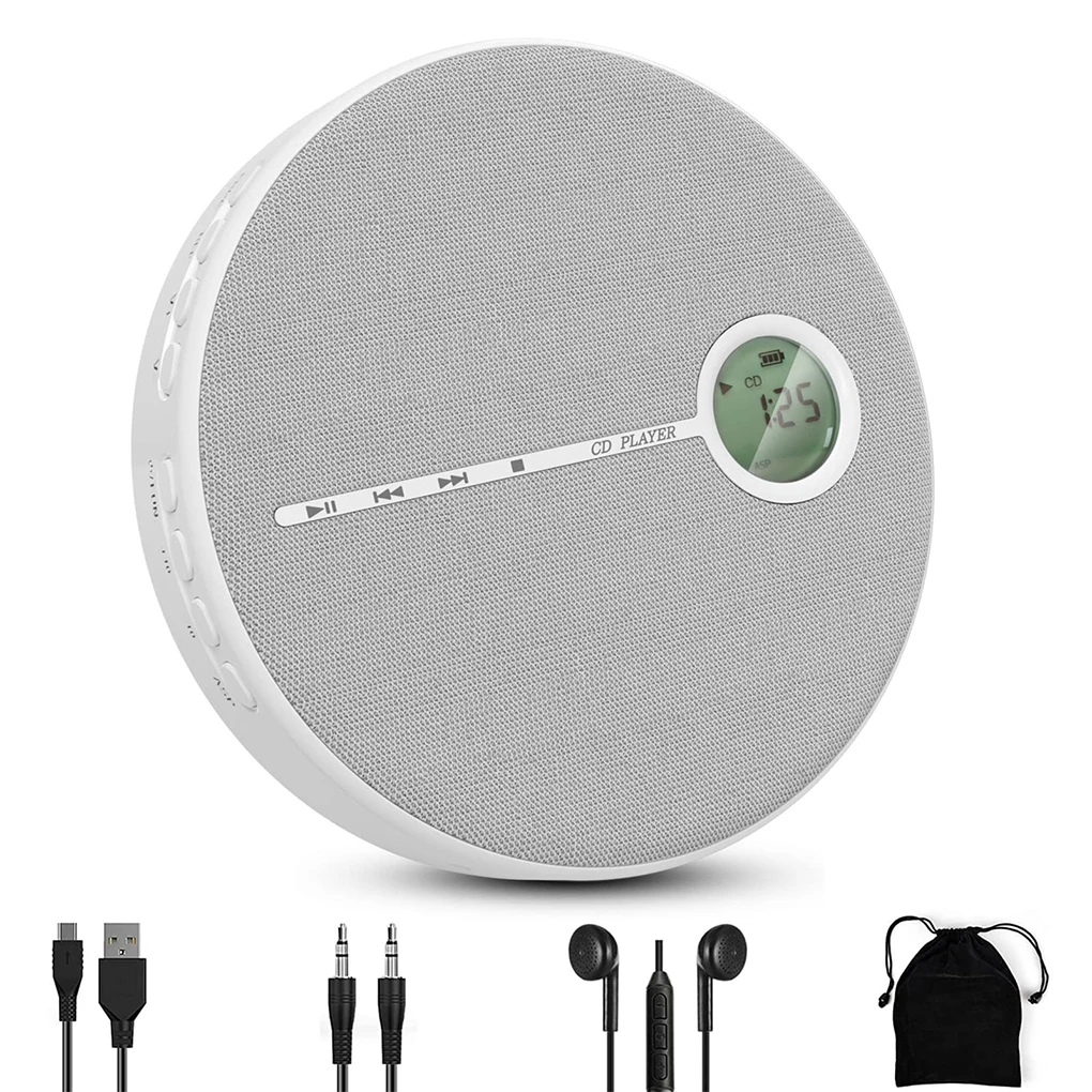 Tragbarer Walkman-Cd-Player Mit Bluetooth, Wiederaufladbar, Lautsprecher &Amp; Usb – Discman Mit Kabelloser Übertragung Tragbarer Walkman-Cd-Player Mit Bluetooth, Wiederaufladbar, Lautsprecher &Amp; Usb – Discman Mit Kabelloser Übertragung - Image 2
