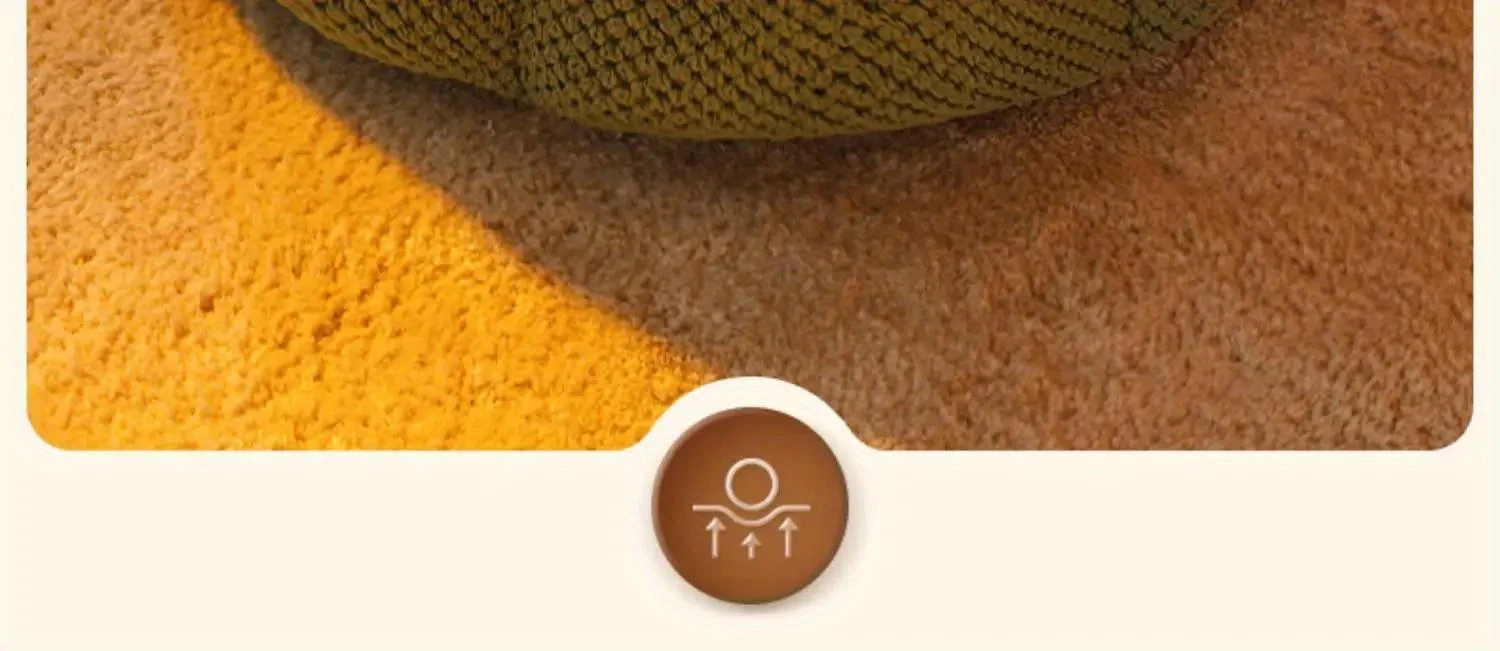 Petal Shaped Pet Bed, Plush Round Dog &Amp; Cat Cushion Mat With Knitted Texture, Ultra Soft Warm Nest For Kittens Puppies In Winter Petal Shaped Pet Bed, Plush Round Dog &Amp; Cat Cushion Mat With Knitted Texture, Ultra Soft Warm Nest For Kittens Puppies In Winter - Image 10