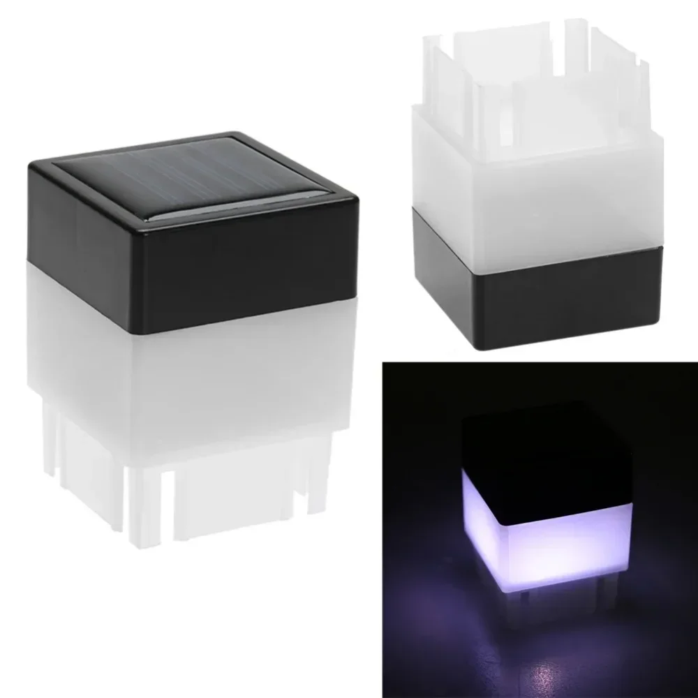 Quadratische Solar-Led-Lampe Für Den Außenbereich, Wasserdicht, Weißes/Warmes Licht, Led-Solarlicht, Zaunpfosten, Pool, Gartenlampe, Gartendekoration Quadratische Solar-Led-Lampe Für Den Außenbereich, Wasserdicht, Weißes/Warmes Licht, Led-Solarlicht, Zaunpfosten, Pool, Gartenlampe, Gartendekoration - Image 10