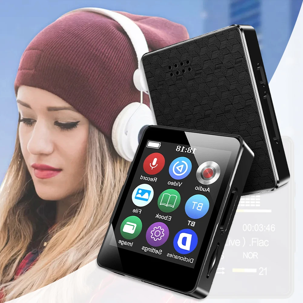 Tragbarer Hifi-Mp3-Player Mit Bluetooth 5.0 – Mini-Musikplayer Mit Tft-Bildschirm, Mp4-Videowiedergabe, Fm-Radio Und Aufnahmefunktion Tragbarer Hifi-Mp3-Player Mit Bluetooth 5.0 – Mini-Musikplayer Mit Tft-Bildschirm, Mp4-Videowiedergabe, Fm-Radio Und Aufnahmefunktion - Image 4