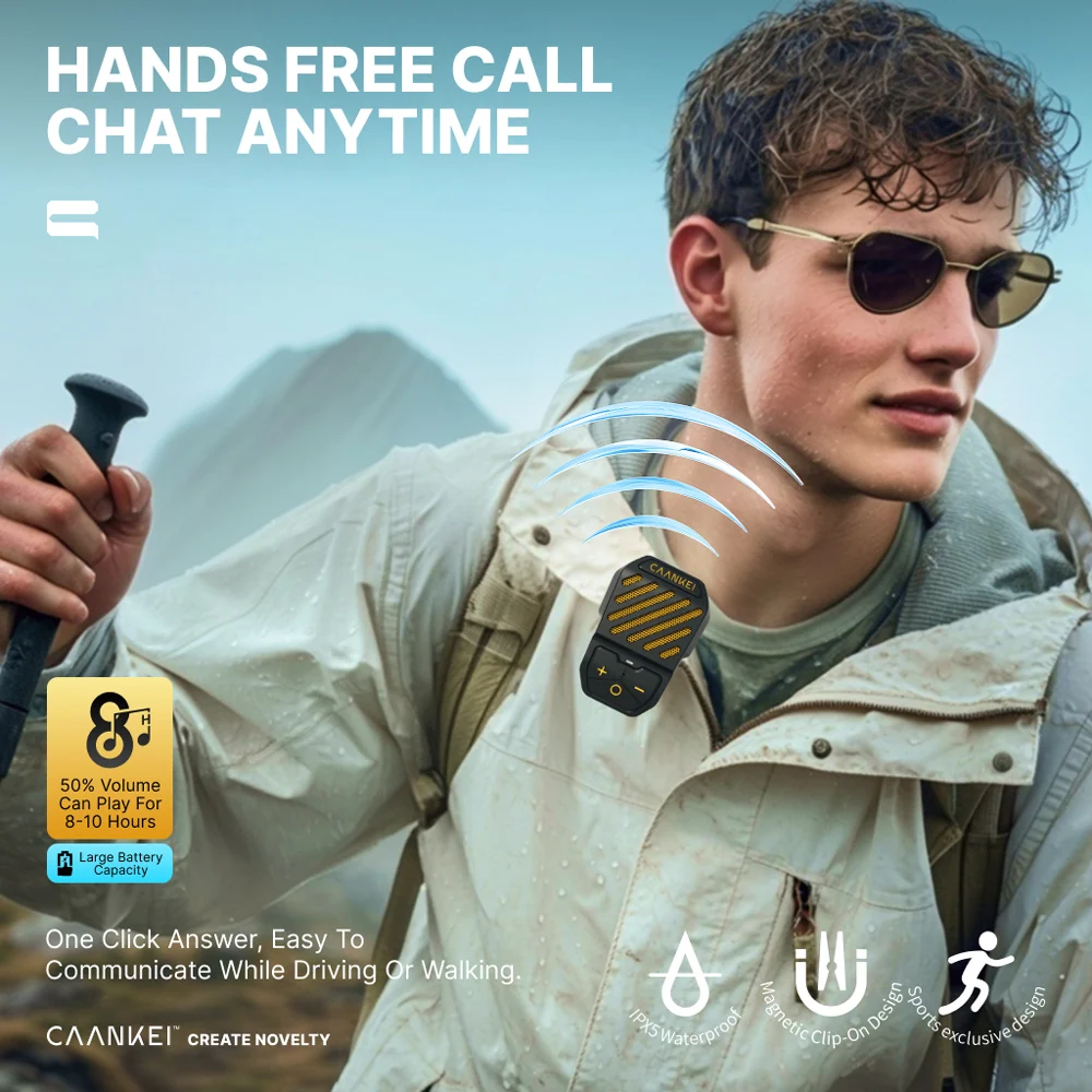 Tragbarer Bluetooth-Lautsprecher Für Outdoor – Ipx5 Wasserdicht, Bluetooth 5.3, Tws, Magnetclip Für Sport &Amp; Unterwegs Tragbarer Bluetooth-Lautsprecher Für Outdoor – Ipx5 Wasserdicht, Bluetooth 5.3, Tws, Magnetclip Für Sport &Amp; Unterwegs - Image 4