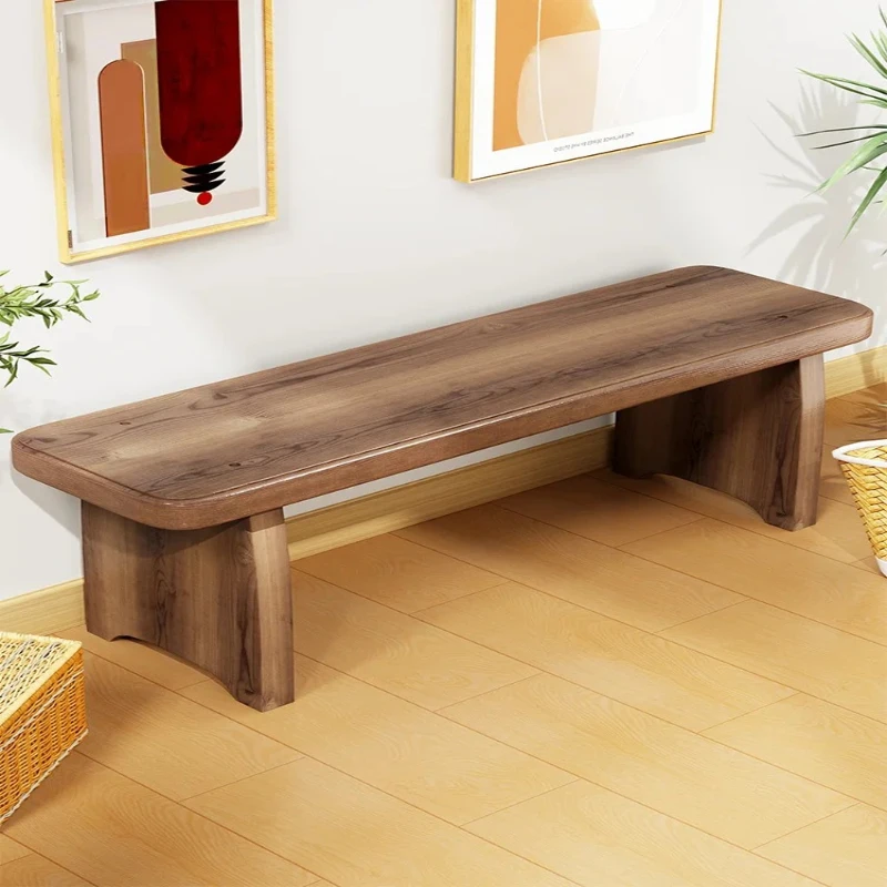 Solid Wood Entryway Bench - Multi-Purpose Stool For Living Room, Sofa Side Table &Amp; Shoe Storage, Rustic Home Decor Solid Wood Entryway Bench - Multi-Purpose Stool For Living Room, Sofa Side Table &Amp; Shoe Storage, Rustic Home Decor