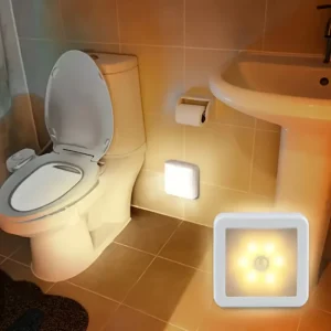Bewegungsaktiviertes LED-Nachtlicht mit menschlichem Körpersensor, batteriebetrieben, für WC, Nachttisch, Zimmer, Flur, Gang, Zuhause.