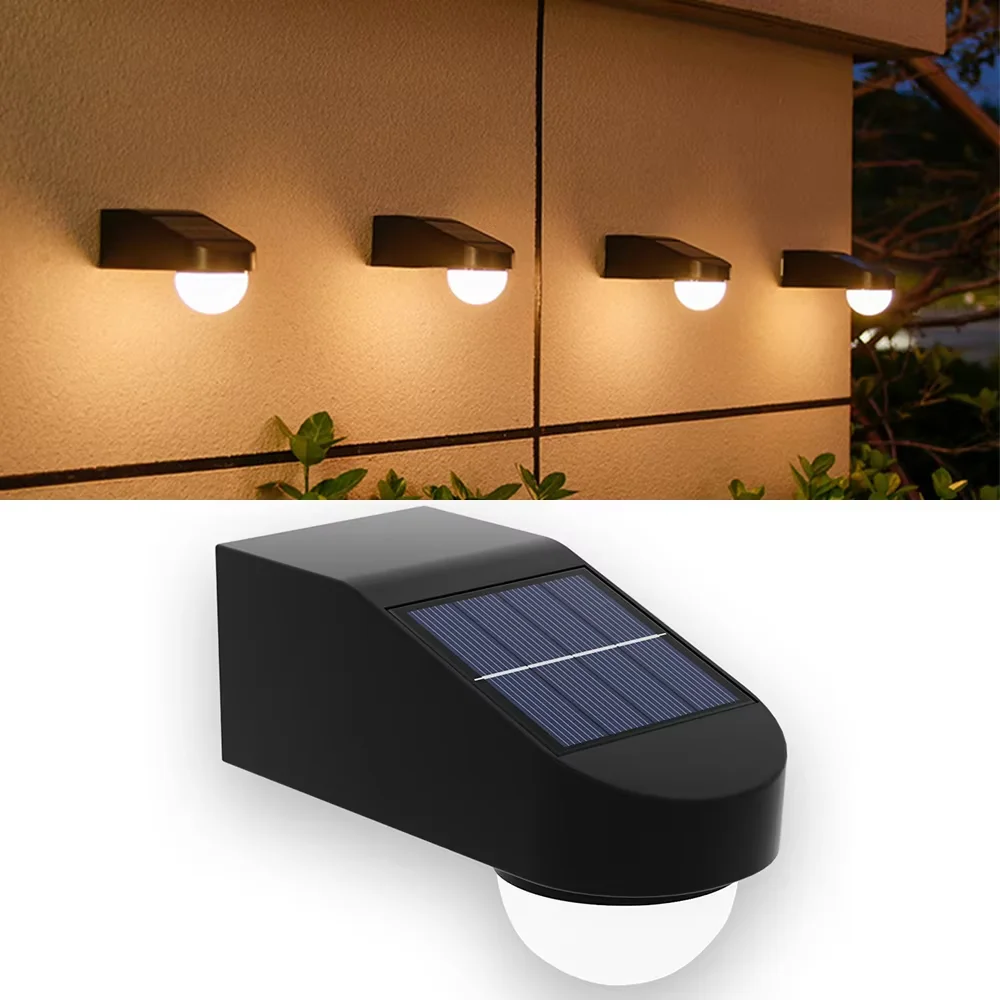 Solar-Zaunleuchten Für Den Außenbereich, Ip65, Wasserdichte Wandleuchten, Dämmerung Bis Morgendämmerung, Deckleuchte Für Hinterhofgeländer, Stufe, Terrasse, Treppengeländer Solar-Zaunleuchten Für Den Außenbereich, Ip65, Wasserdichte Wandleuchten, Dämmerung Bis Morgendämmerung, Deckleuchte Für Hinterhofgeländer, Stufe, Terrasse, Treppengeländer