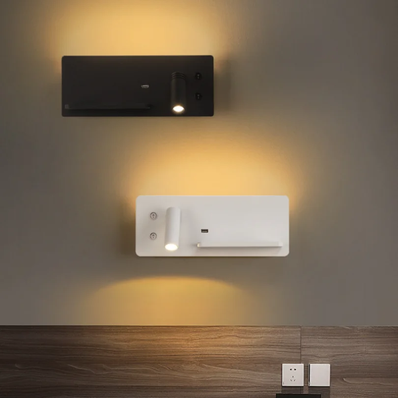 Drahtlose Lade Led Wandleuchte Licht Für Schlafzimmer Nacht Hotel Drehen Lesen Beleuchtung Usb Ladung Lampara Dekoration Moderne Drahtlose Lade Led Wandleuchte Licht Für Schlafzimmer Nacht Hotel Drehen Lesen Beleuchtung Usb Ladung Lampara Dekoration Moderne - Image 3