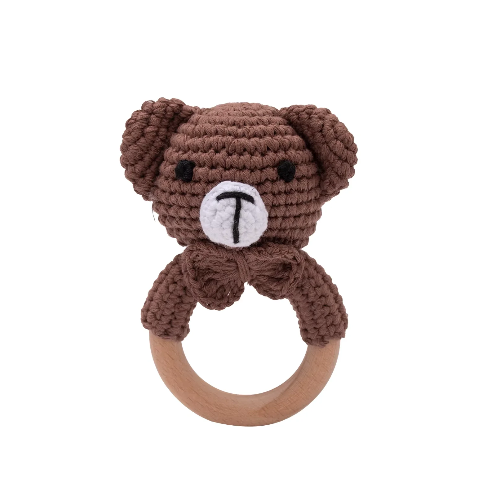 Baby Crochet Rattle Wooden Teether Toy Bpa Free Wood Rodent Rabbit Rattle Baby Mobile Play Gym Newborn Educational Music Toys Baby Crochet Rattle Wooden Teether Toy Bpa Free Wood Rodent Rabbit Rattle Baby Mobile Play Gym Newborn Educational Music Toys - Image 8