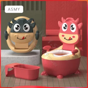 1-7 Years Old Children's Pot Cute Baby Toilet Seat Easy to Clean Baby Potty Portable Stool Boys And Girls Safe Trainer Seat WC