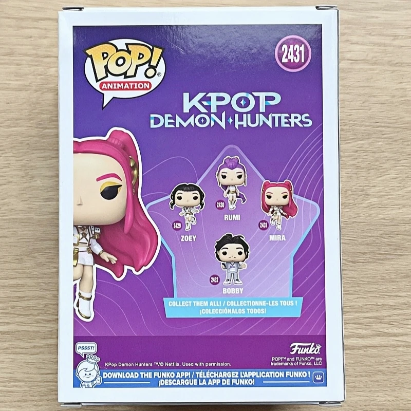 Funko Pop! Huntr/X K-Pop Dämonenjäger Mira # 2431 Original Vinyl-Figur Anime Sammlerstück Modell Desktop-Ornament Geschenk Für Fans Funko Pop! Huntr/X K-Pop Dämonenjäger Mira # 2431 Original Vinyl-Figur Anime Sammlerstück Modell Desktop-Ornament Geschenk Für Fans - Image 3