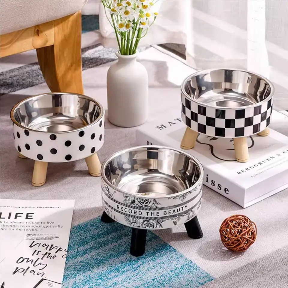 Stainless Steel Elevated Pet Bowls - Cat Dog Food Water Dishes, Raised Feeding Bowls For Pets Stainless Steel Elevated Pet Bowls - Cat Dog Food Water Dishes, Raised Feeding Bowls For Pets