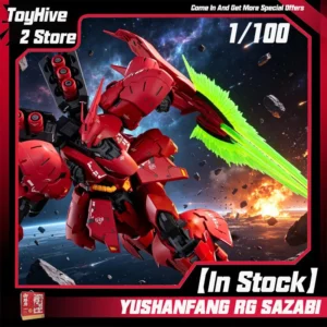 【In Stock】YUSHANFANG Model Amplified RG SAZABI Action Figures MSN-04 Anime Figure 1/100 Scale Assembly Model Kit Plastic Toys