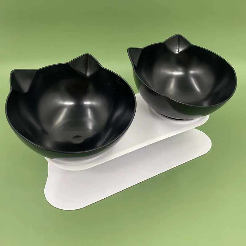Cat Bowls, Cat Food Bowls Elevated Tilted, Anti Vomiting Kitty Bowl For Puppy And Bunny, Orthopedic For Indoor Cats Cat Bowls, Cat Food Bowls Elevated Tilted, Anti Vomiting Kitty Bowl For Puppy And Bunny, Orthopedic For Indoor Cats - Image 6