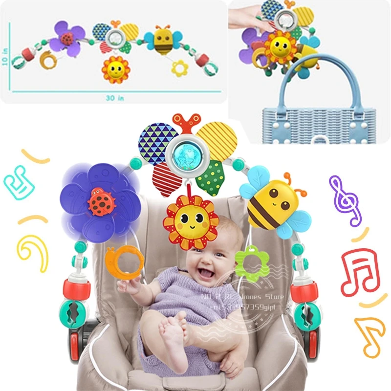Krippe Hängende Glocke Kinderwagen Bogen Clip Faltbare Sonnenblume Baby Interaktive Regenbogen Spielzeug Infant Greifen Übung Für Sohn Tochter Geschenk Krippe Hängende Glocke Kinderwagen Bogen Clip Faltbare Sonnenblume Baby Interaktive Regenbogen Spielzeug Infant Greifen Übung Für Sohn Tochter Geschenk
