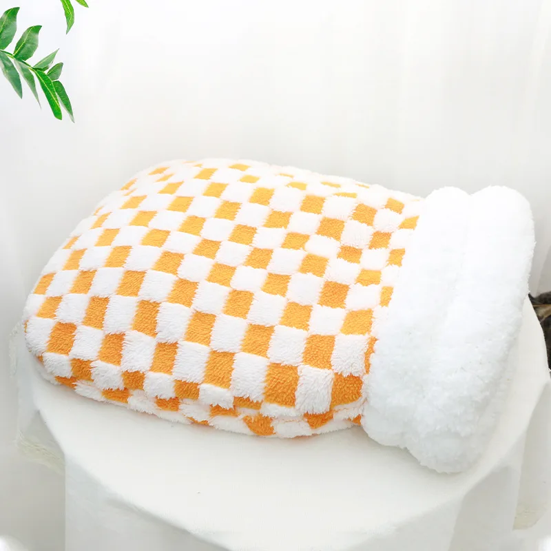 Winterschlafsack Für Katzen, Weicher Plüsch-Katzensack, 360° ° Wickel-Katzenhöhlenbett, Ungeladenes, Waschbares Nestbett Für Katzen Und Kleine Hunde Im Innenbereich Winterschlafsack Für Katzen, Weicher Plüsch-Katzensack, 360° ° Wickel-Katzenhöhlenbett, Ungeladenes, Waschbares Nestbett Für Katzen Und Kleine Hunde Im Innenbereich - Image 7