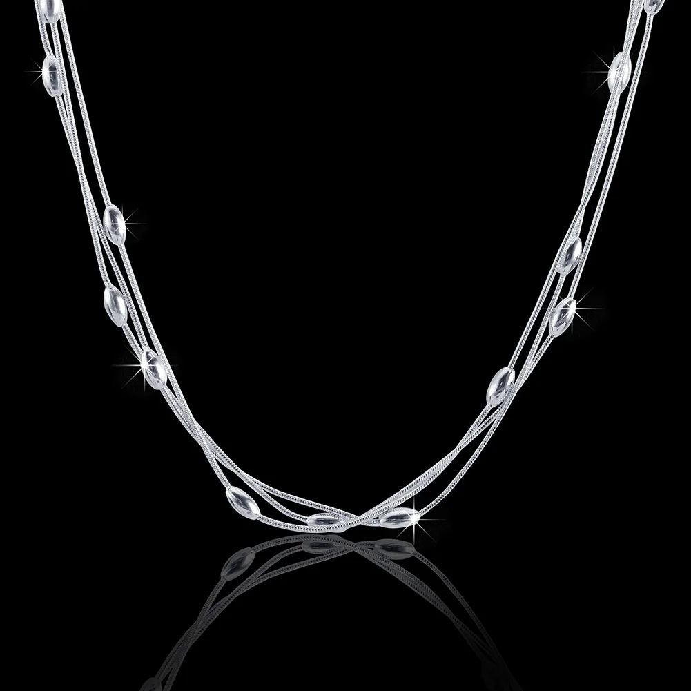 Charm-Halskette Aus 925Er Sterlingsilber Mit Perlen – Damenschmuck Als Geschenk Charm-Halskette Aus 925Er Sterlingsilber Mit Perlen – Damenschmuck Als Geschenk - Image 7