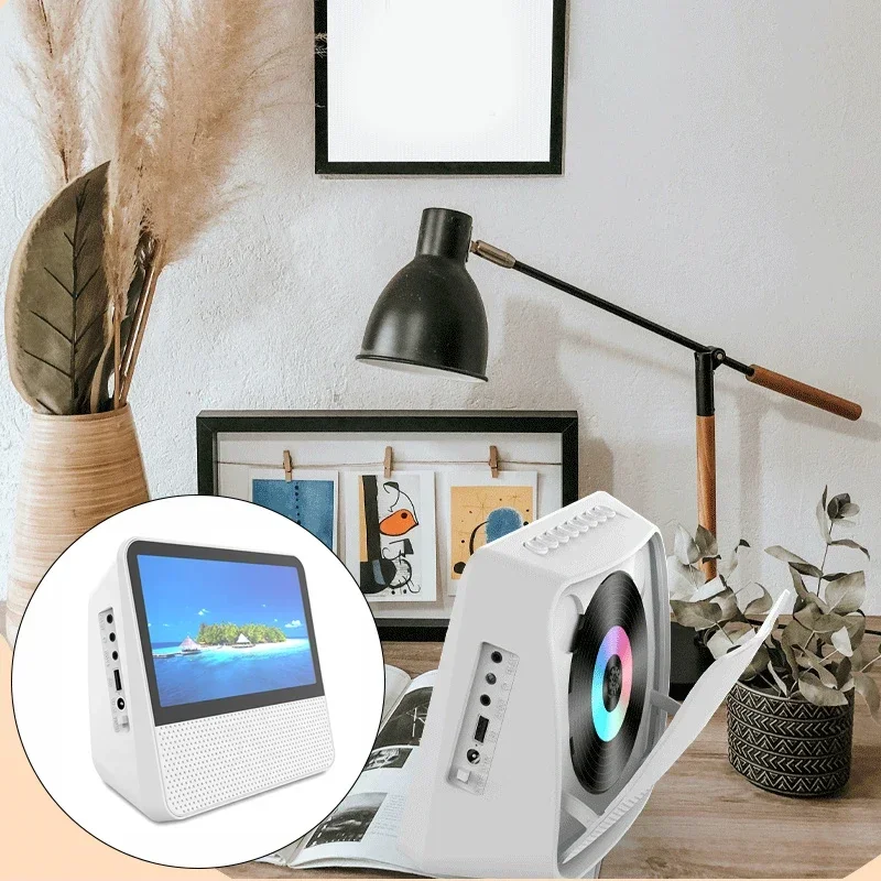 Multifunktionaler Tragbarer Cd/Vcd/Dvd-Player Mit Bluetooth, 7-Zoll-1080P-Touchscreen, Lithiumakku &Amp; Zwei Lautsprechern Multifunktionaler Tragbarer Cd/Vcd/Dvd-Player Mit Bluetooth, 7-Zoll-1080P-Touchscreen, Lithiumakku &Amp; Zwei Lautsprechern - Image 3