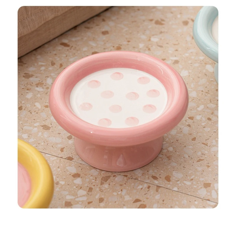 Keramik-Futterschale Für Katzen &Amp; Hunde – Auslaufsicher Mit Polka-Dot-Design Keramik-Futterschale Für Katzen &Amp; Hunde – Auslaufsicher Mit Polka-Dot-Design - Image 5
