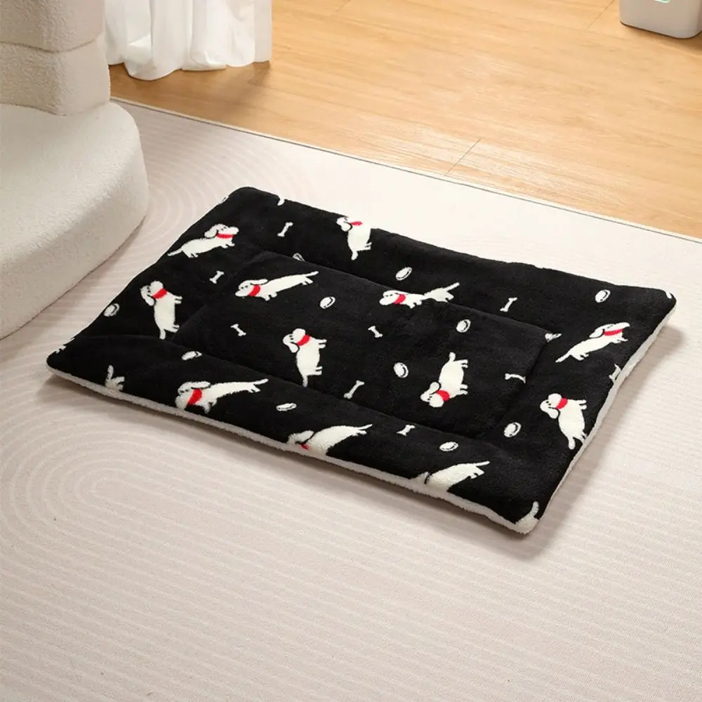 Katze Bett Matte Cartoon Katze Schlaf Matte Verdickte Warme Katze Decke Matte Weiche Korallen Fleece Haustier Nest Pad Für Hunde Welpen Katzen Katze Bett Matte Cartoon Katze Schlaf Matte Verdickte Warme Katze Decke Matte Weiche Korallen Fleece Haustier Nest Pad Für Hunde Welpen Katzen - Image 2