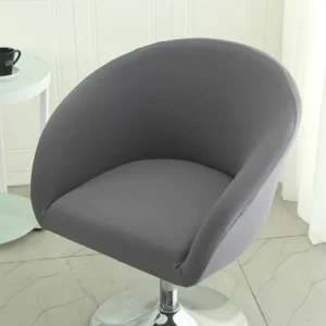 Semi-Circular Chair Cover Elastic Dining Chairs Slipcovers Accent Curved Chairs Dustproof Covers Armchair Seat Case Home Decor
