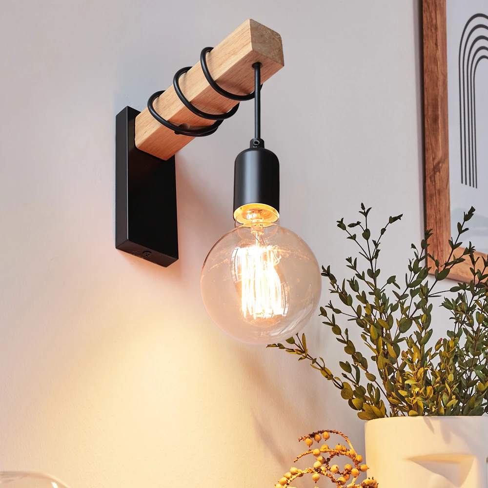 Vintage Wandleuchte Wandleuchten Leuchte Retro Holz Wandleuchte E27 Indoor Home Decor Esszimmer Nachttischlampe Schlafzimmer Beleuchtung Vintage Wandleuchte Wandleuchten Leuchte Retro Holz Wandleuchte E27 Indoor Home Decor Esszimmer Nachttischlampe Schlafzimmer Beleuchtung