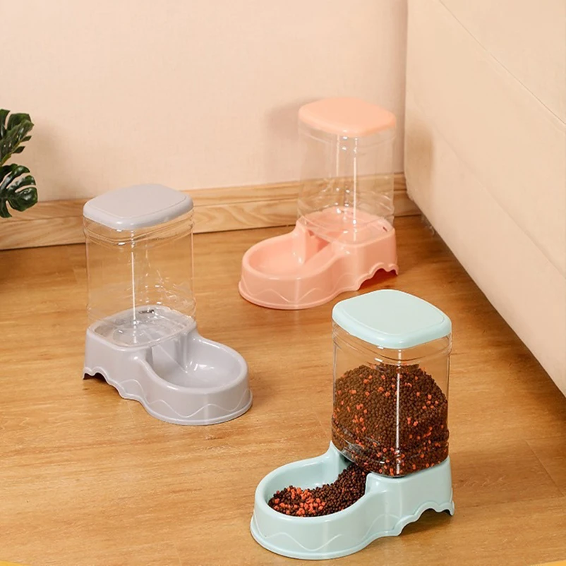 Automatic Pet Feeder Cat Drinking Bowl Cat Bowl Large Capacity Dog Bowl 3.8L Combination Food Storage Bucket Pet Supplies Automatic Pet Feeder Cat Drinking Bowl Cat Bowl Large Capacity Dog Bowl 3.8L Combination Food Storage Bucket Pet Supplies - Image 2