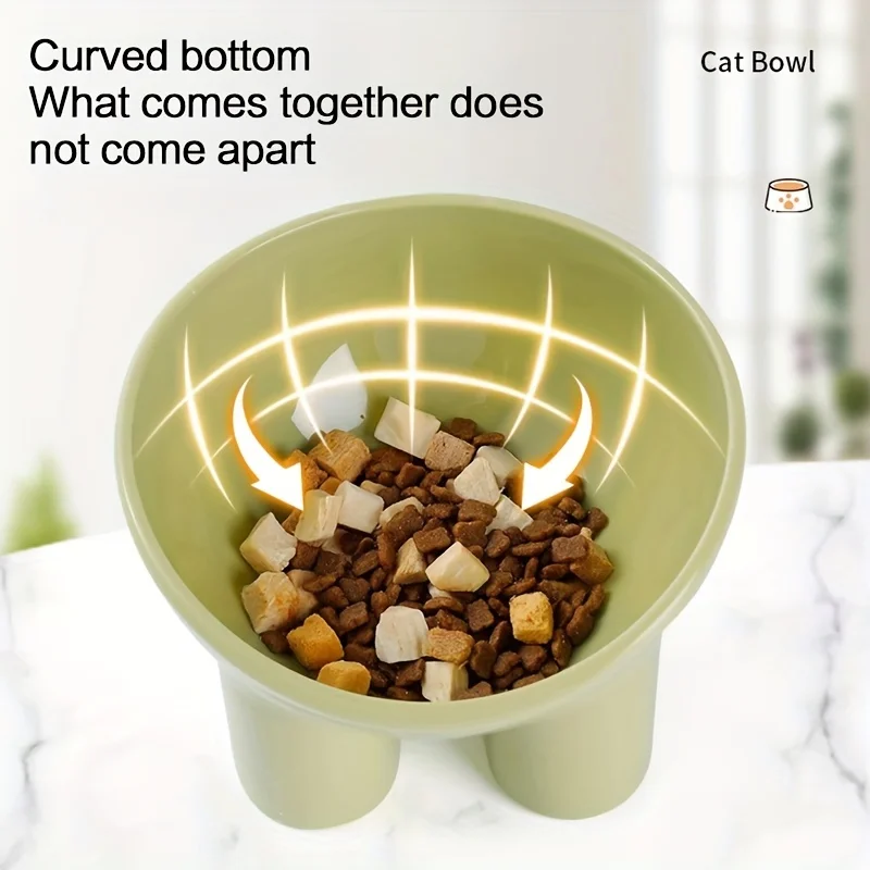 Elevated Cat Bowl With Stand - Durable Plastic Pet Food &Amp; Water Dish, Sleek Modern Neck-Friendly Feeding For Cats &Amp; Dogs Elevated Cat Bowl With Stand - Durable Plastic Pet Food &Amp; Water Dish, Sleek Modern Neck-Friendly Feeding For Cats &Amp; Dogs - Image 11