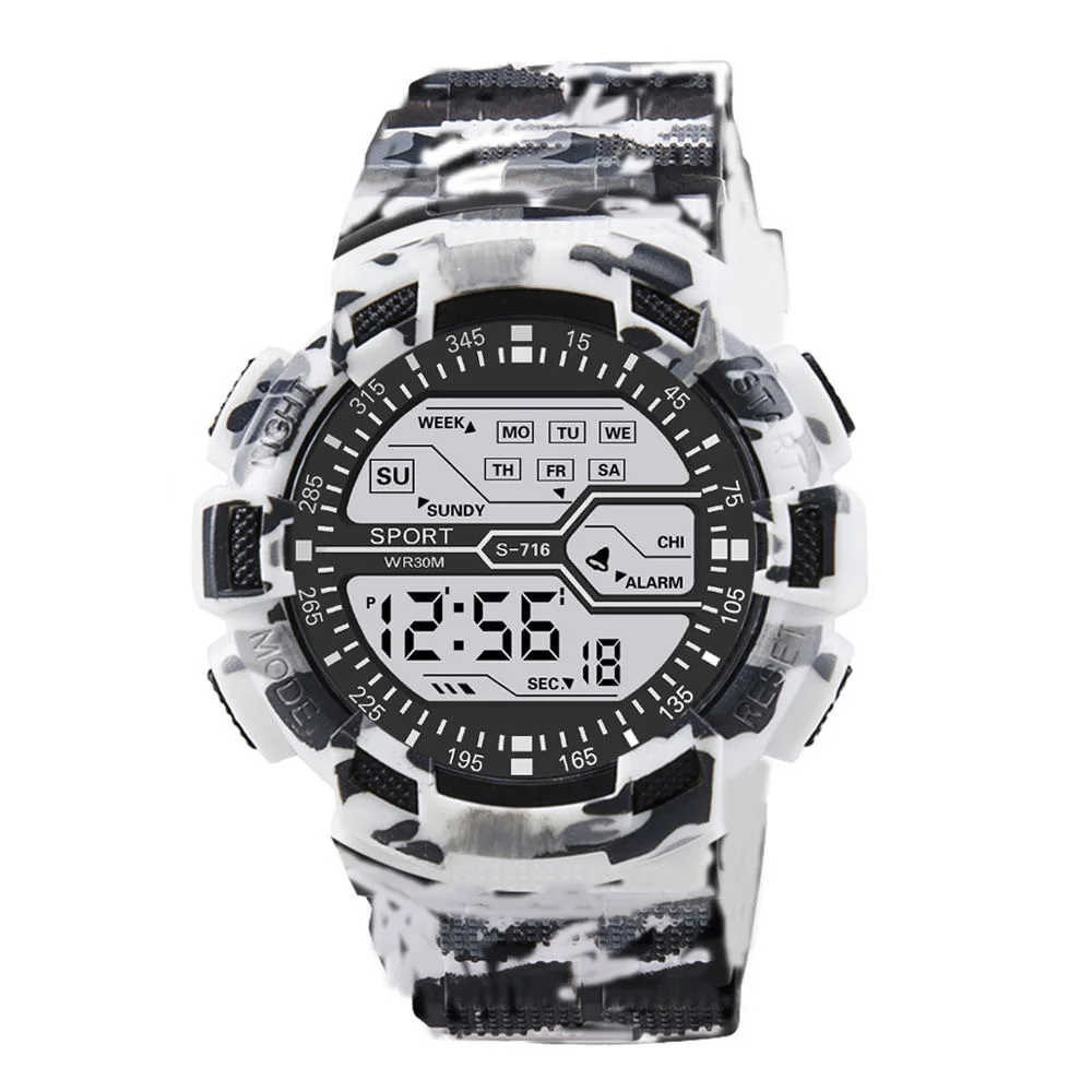 Outdoor Sport Männer Uhr Multifunktions Großen Bildschirm Led Elektronische Wasserdichte Leucht Militär Digitale Armbanduhren Reloj Hombre Outdoor Sport Männer Uhr Multifunktions Großen Bildschirm Led Elektronische Wasserdichte Leucht Militär Digitale Armbanduhren Reloj Hombre - Image 11
