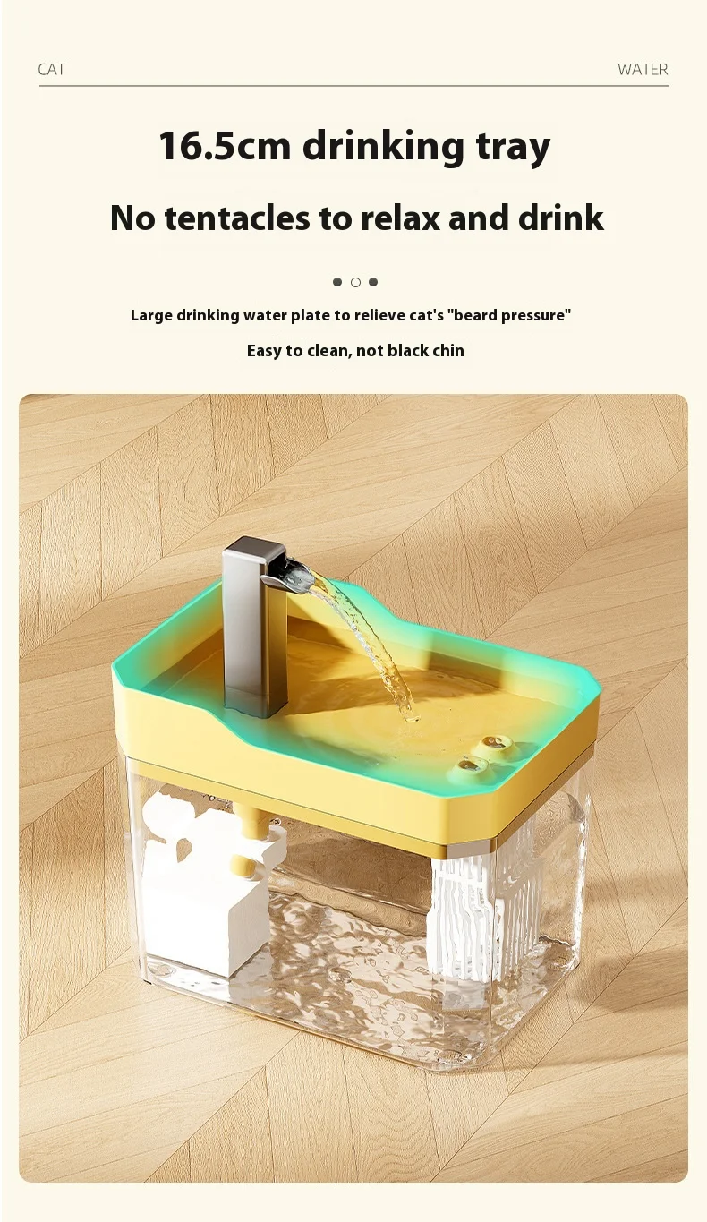 Cat Water Fountain Auto Filter Transparent Drinker Usb Anti-Dry Burning Recirculate Filtering Water Dispenser With Pump Cat Water Fountain Auto Filter Transparent Drinker Usb Anti-Dry Burning Recirculate Filtering Water Dispenser With Pump - Image 18