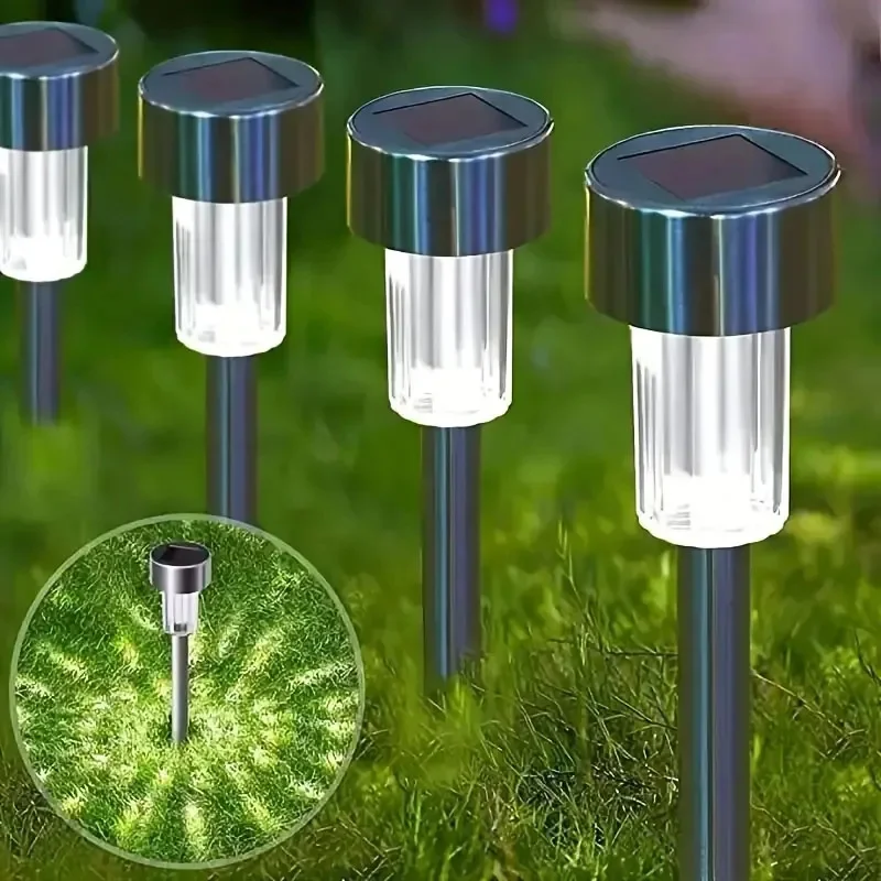 Solar-Gartenleuchte Für Den Außenbereich, Solarbetriebene Lampe, Wasserdichte Landschaftslaterne, Beleuchtung Für Wege, Terrasse, Dekorative Led, 10 Stück Solar-Gartenleuchte Für Den Außenbereich, Solarbetriebene Lampe, Wasserdichte Landschaftslaterne, Beleuchtung Für Wege, Terrasse, Dekorative Led, 10 Stück