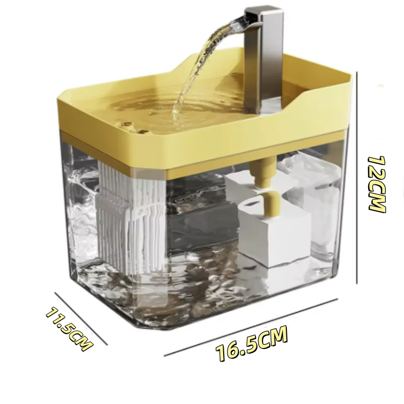 Usb-Katzenwasserbrunnen Mit Automatischem Filter, Transparenter, Trocken Brennender Umlaufspender, Inklusive Pumpe Für Katzen Usb-Katzenwasserbrunnen Mit Automatischem Filter, Transparenter, Trocken Brennender Umlaufspender, Inklusive Pumpe Für Katzen - Image 13