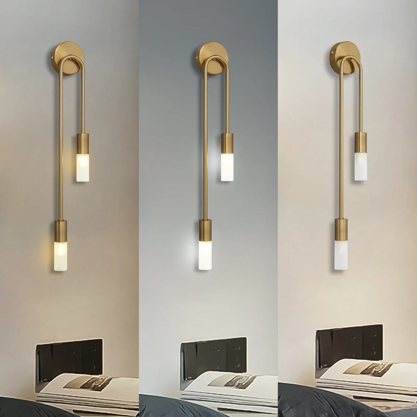Moderne Led-Wandleuchte Gold Nordische Lange Streifen-Wandlampen Für Wohnzimmer Schlafzimmer Badezimmer Flur Korridor Hintergrund Innendekoration Moderne Led-Wandleuchte Gold Nordische Lange Streifen-Wandlampen Für Wohnzimmer Schlafzimmer Badezimmer Flur Korridor Hintergrund Innendekoration