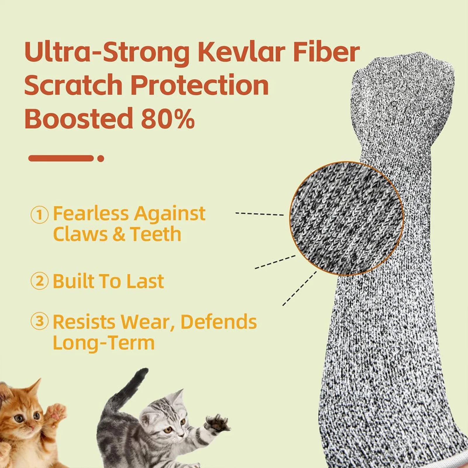 Lange Tierpflege Handschuhe 40 Cm Für Katzen Und Hunde Lange Tierpflege Handschuhe 40 Cm Für Katzen Und Hunde - Image 3