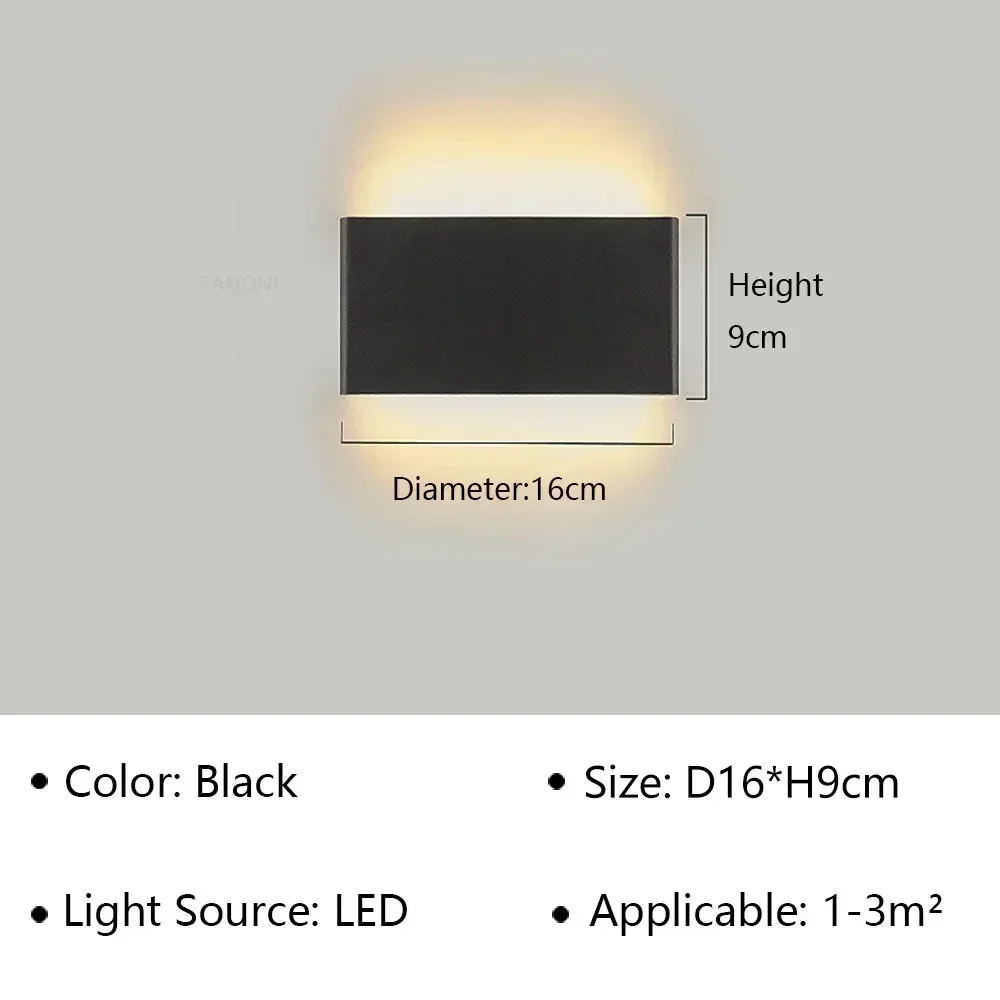 Moderne Led-Wandleuchte Für Nachttisch, Wohnzimmer, Treppen, Gang, Badezimmer, Heimdekoration, Wandleuchte, Innenbeleuchtung, Glanz Moderne Led-Wandleuchte Für Nachttisch, Wohnzimmer, Treppen, Gang, Badezimmer, Heimdekoration, Wandleuchte, Innenbeleuchtung, Glanz - Image 7