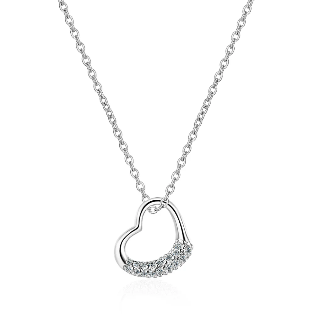 Halsketten Mit Anhänger Aus 925Er-Sterlingsilber, Weiblicher Zirkon, Herz-Anhänger, Für Frauen, Retro-Luxus-Halsband, Schmuck, Geschenk, Weiblicher Schmuck Halsketten Mit Anhänger Aus 925Er-Sterlingsilber, Weiblicher Zirkon, Herz-Anhänger, Für Frauen, Retro-Luxus-Halsband, Schmuck, Geschenk, Weiblicher Schmuck - Image 5