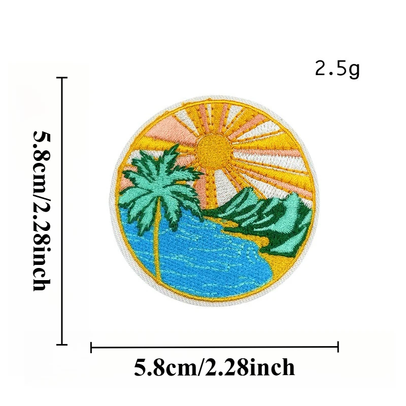 Sommer Hot Hawaii Strand Blume Sonne Bus Eisen-Auf Nähen Stickerei Abzeichen Patches Diy T-Shirt Hut Rucksack Kleidung Applikationen Aufkleber Sommer Hot Hawaii Strand Blume Sonne Bus Eisen-Auf Nähen Stickerei Abzeichen Patches Diy T-Shirt Hut Rucksack Kleidung Applikationen Aufkleber - Image 7
