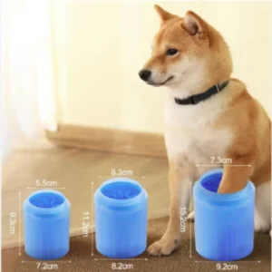 Portable Pet Paw Cleaner Soft Silicone Foot Washer with Cleaning Brush Dog Towel Bucket - Efficient Pet Cleaning Supplies