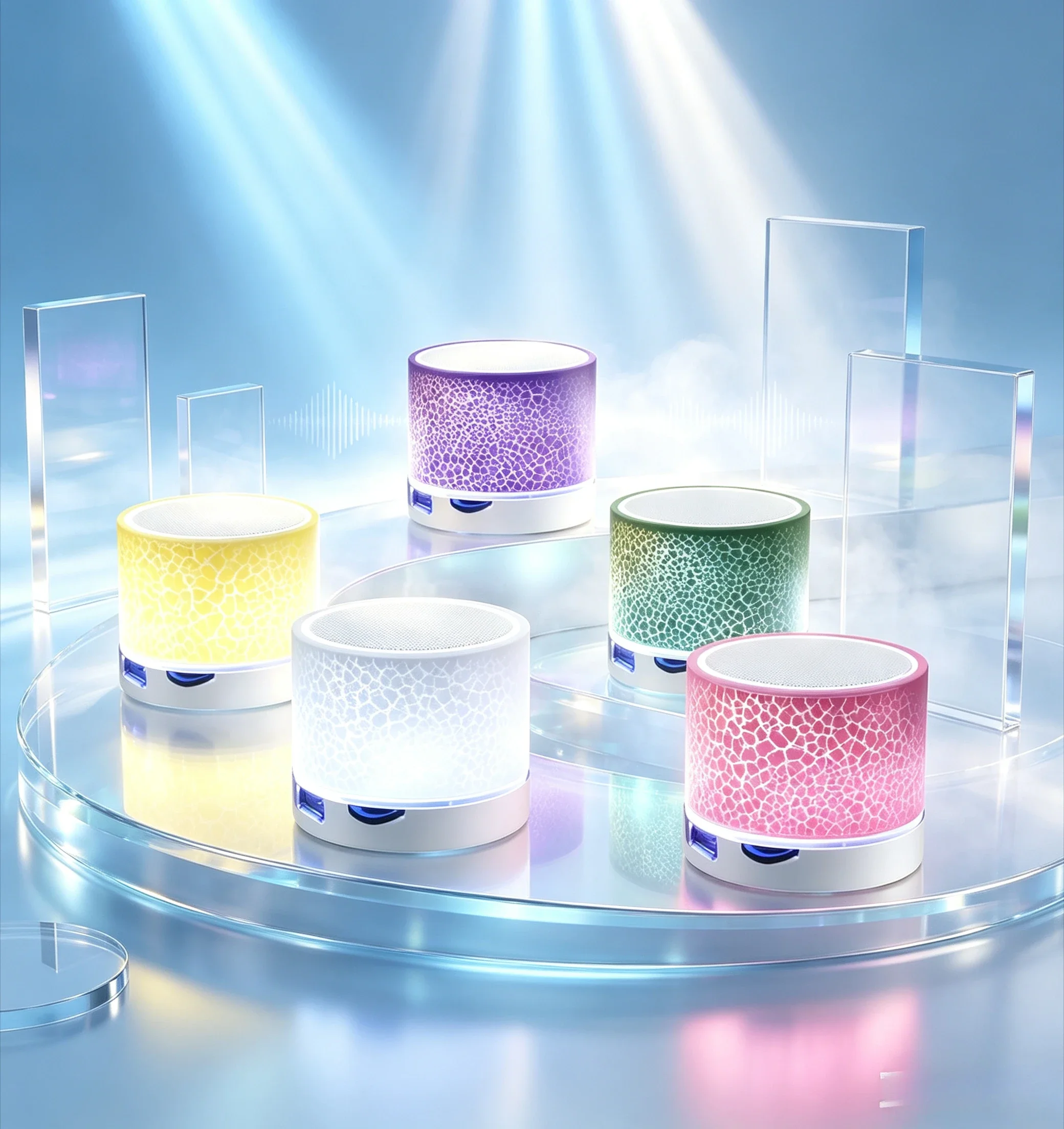 Mini Bluetooth Lautsprecher – Tragbarer Wireless Speaker Mit Led-Licht, Usb-, Sd-Karten-Unterstützung Und Kraftvollem Stereo-Sound Mini Bluetooth Lautsprecher – Tragbarer Wireless Speaker Mit Led-Licht, Usb-, Sd-Karten-Unterstützung Und Kraftvollem Stereo-Sound - Image 3