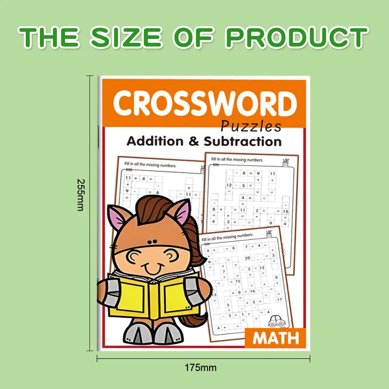32 Seiten Kreuzworträtsel Addition Subtraktion Mathe-Arbeitsbuch Für 3–8 Jahre 32 Seiten Kreuzworträtsel Addition Subtraktion Mathe-Arbeitsbuch Für 3–8 Jahre - Image 3