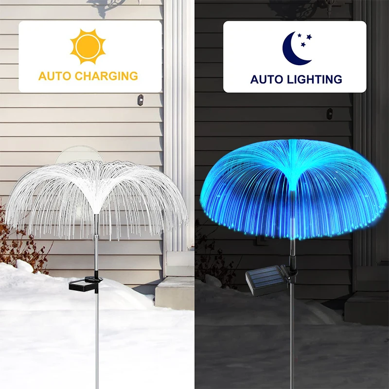 Solar Led Garten Lichter Quallen Dekoration Solar Power Wasserdichte Outdoor Pathway Solar Lampe Fee Terrasse Villa Yard Decor Solar Led Garten Lichter Quallen Dekoration Solar Power Wasserdichte Outdoor Pathway Solar Lampe Fee Terrasse Villa Yard Decor - Image 2