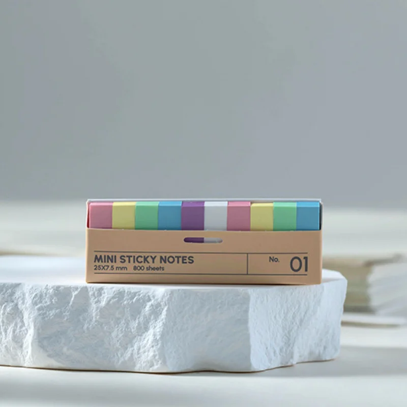 800 Stück Klebende Notizzettel In Box, Index-Etiketten, Lese-Notizzettel, Index-Aufkleber, Nicht Transparente, Wasserfeste Klebende Notizzettel 800 Stück Klebende Notizzettel In Box, Index-Etiketten, Lese-Notizzettel, Index-Aufkleber, Nicht Transparente, Wasserfeste Klebende Notizzettel - Image 8