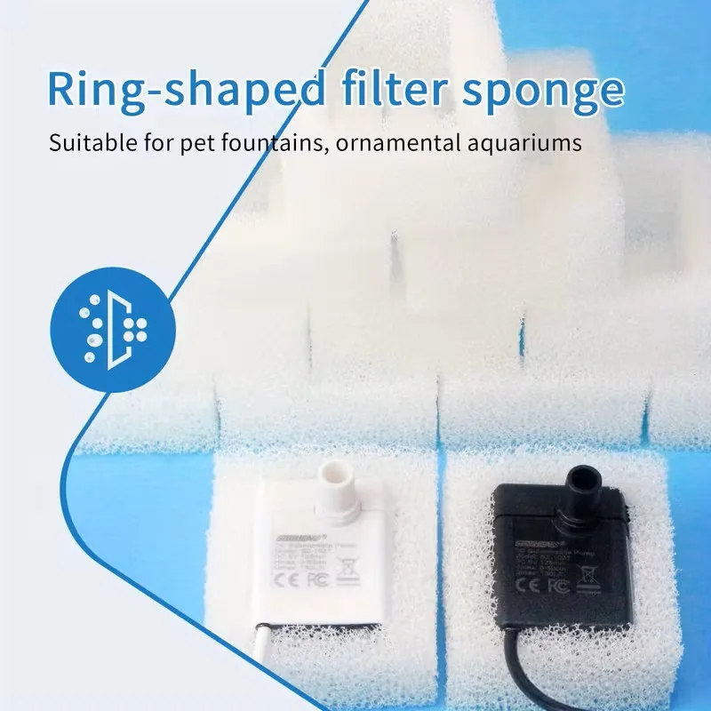 Cat Water Fountain Foam Filter – Compatible With Square Dispensers, Pre-Filtered For Fresh And Clean Drinking Water Cat Water Fountain Foam Filter – Compatible With Square Dispensers, Pre-Filtered For Fresh And Clean Drinking Water - Image 10