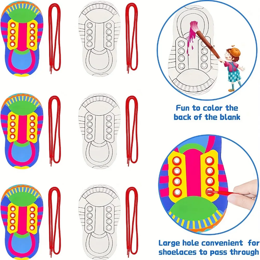Shoelace Threading Teaching Toys Learn To Tie Shoelaces Toy Kids Toddlers Fine Motor Skills Toy Early Educational Toys Boys Girl Shoelace Threading Teaching Toys Learn To Tie Shoelaces Toy Kids Toddlers Fine Motor Skills Toy Early Educational Toys Boys Girl - Image 5