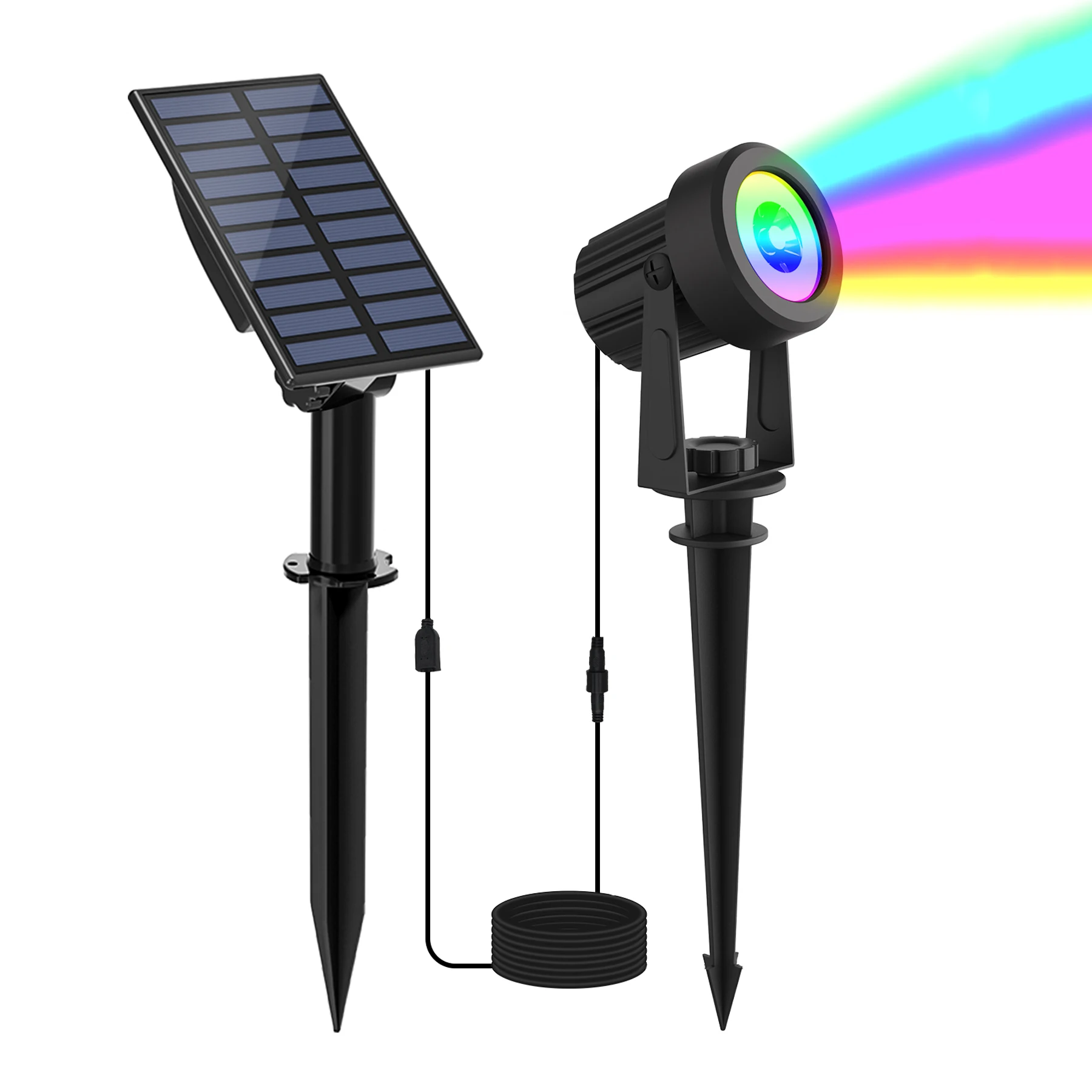 Rgb Solarstrahler Ip65 – Wasserdichte Gartenbeleuchtung Für Weihnachten, Halloween Und Partys Rgb Solarstrahler Ip65 – Wasserdichte Gartenbeleuchtung Für Weihnachten, Halloween Und Partys - Image 10