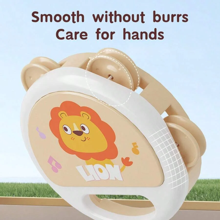 Baby Clapping Tambourine Delicate Tambourines Percussion Instrument Adorable Tambourines Handheld Tambourine Instrument For Kids Baby Clapping Tambourine Delicate Tambourines Percussion Instrument Adorable Tambourines Handheld Tambourine Instrument For Kids - Image 3