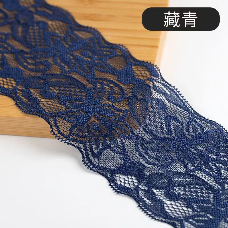 8Cm Spandex-Spitze Elastisches Bastelband Weiß Schwarz Stretch-Spitzenborte Strickmaterial Diy Bekleidungszubehör 8Cm Spandex-Spitze Elastisches Bastelband Weiß Schwarz Stretch-Spitzenborte Strickmaterial Diy Bekleidungszubehör - Image 21
