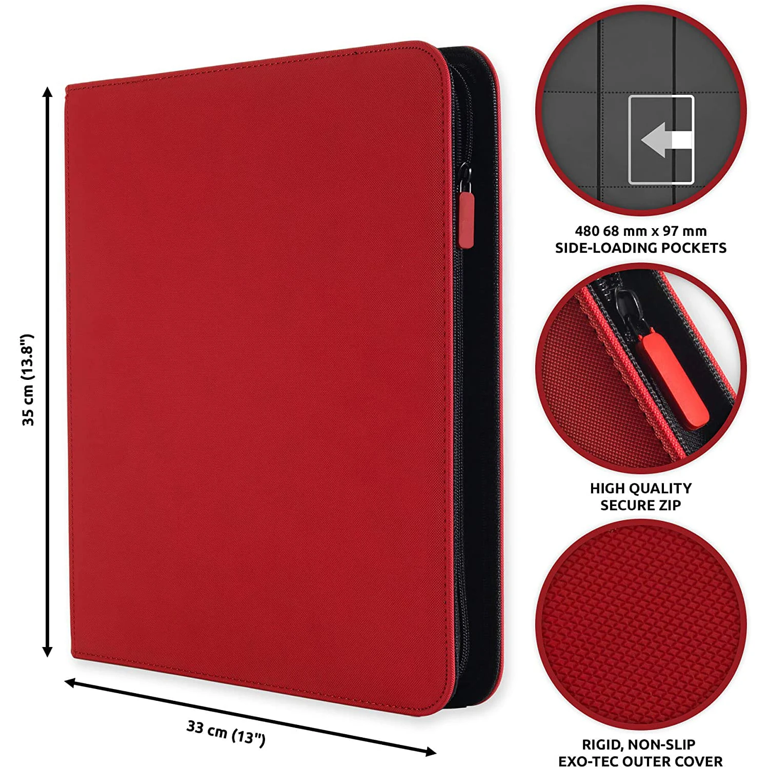 Premium Trading Card Binder Mit Reißverschluss – 480 Seiten, 12 Taschen Pro Seite Für Tcg, Pokémon, Mtg Und Yu-Gi-Oh! Premium Trading Card Binder Mit Reißverschluss – 480 Seiten, 12 Taschen Pro Seite Für Tcg, Pokémon, Mtg Und Yu-Gi-Oh! - Image 6