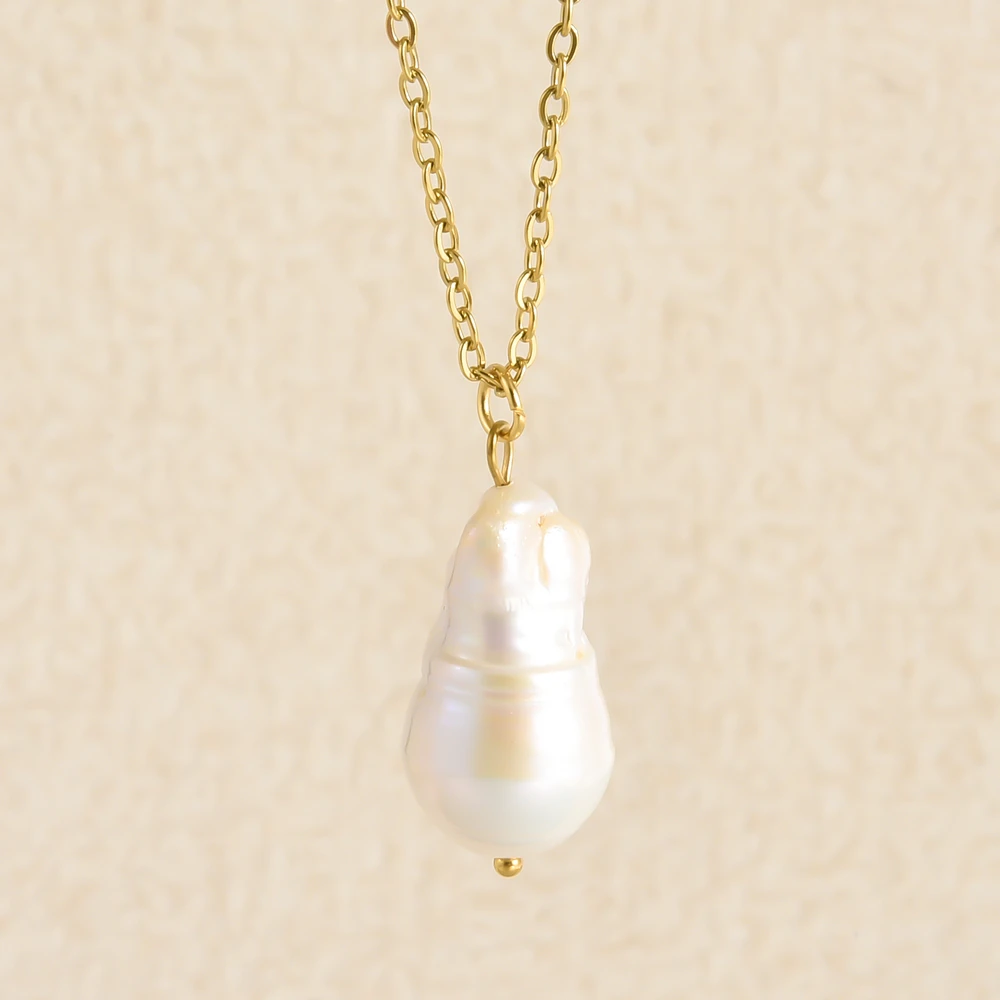 Echte Unregelmäßige Natürliche Süßwasserperlen Anhänger Halsketten Edelstahl O Gliederkette 45/50/60 Cm Modeschmuck Halskette Echte Unregelmäßige Natürliche Süßwasserperlen Anhänger Halsketten Edelstahl O Gliederkette 45/50/60 Cm Modeschmuck Halskette - Image 27
