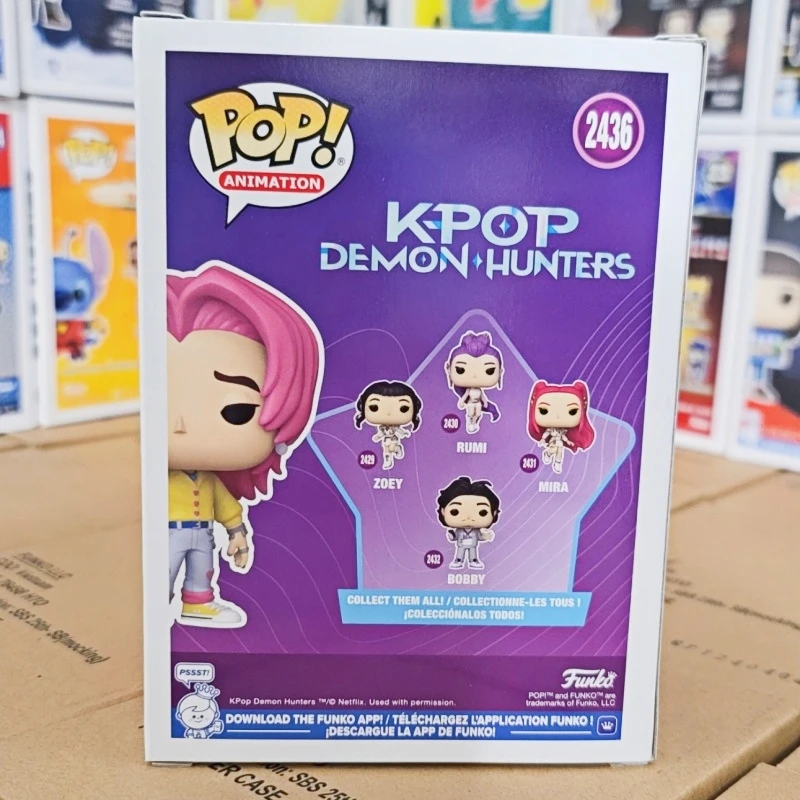 Funko Pop Huntr/X K-Pop Dämonenjäger-Romantik # 2436 Original Vinyl-Figur Anime Sammlerstück Modell Desktop-Ornament Geschenk Für Fans Funko Pop Huntr/X K-Pop Dämonenjäger-Romantik # 2436 Original Vinyl-Figur Anime Sammlerstück Modell Desktop-Ornament Geschenk Für Fans - Image 3